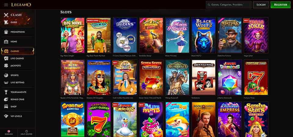 Legiano Casino Screenshot